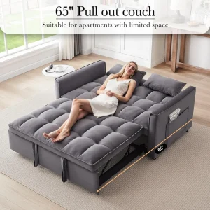 3 in 1 Convertible Sleeper Sofa Bed