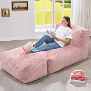 Big Bean Bag Lounger Sofa Chair w/ Memory Foam