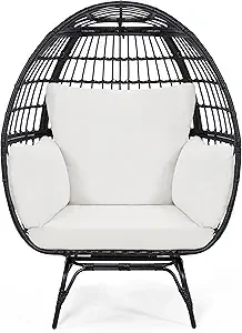 Oversized 360 Swivel Rattan Egg Chair