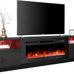 80 inch fireplace TV stand